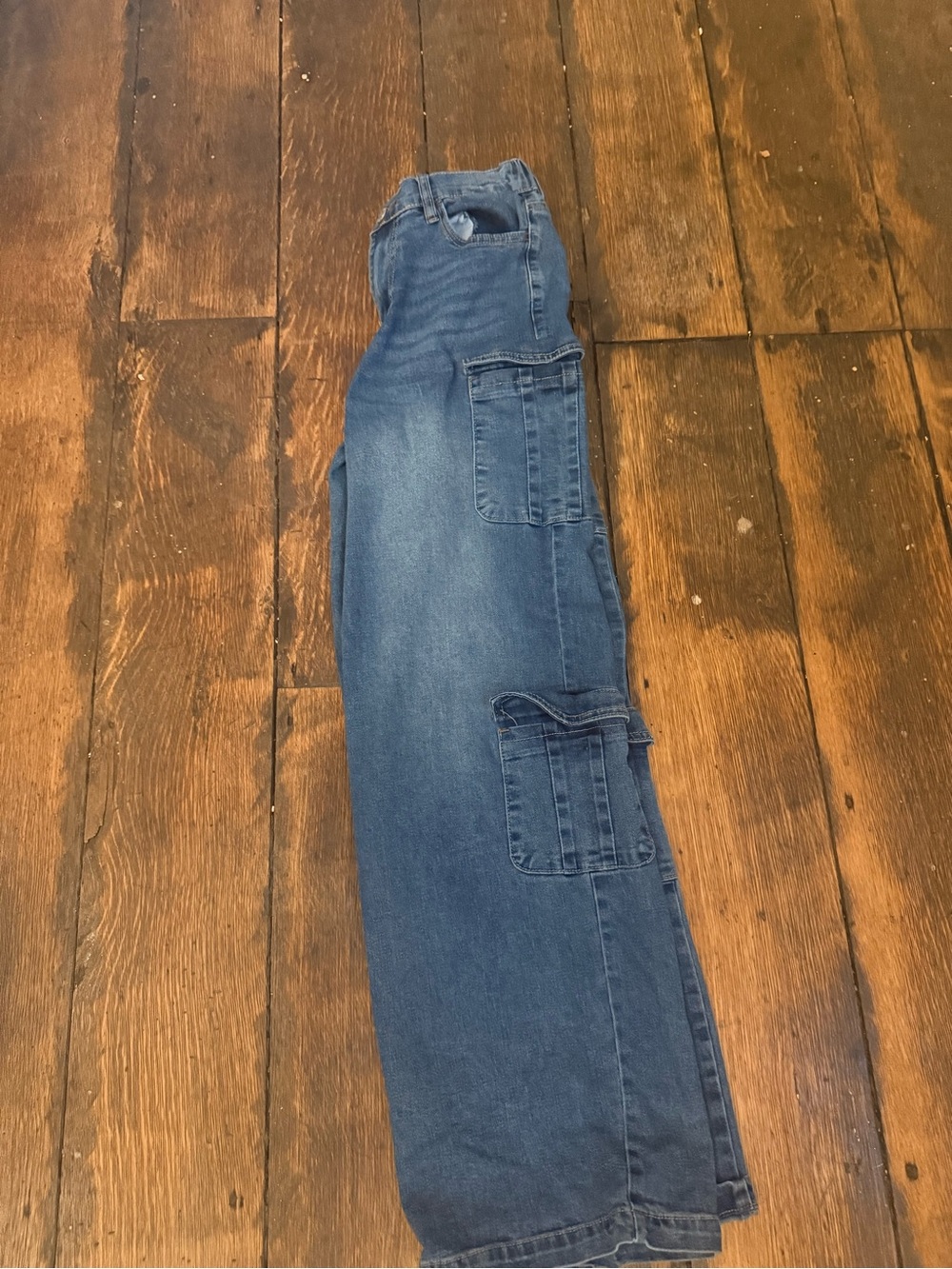Blue Denim Cargo  Jeans